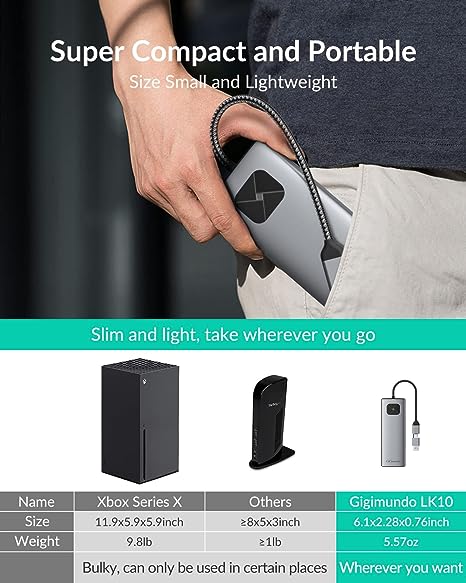 GiGimundo LK10 USB3.0 Docking Station Dual 4K 60Hz GiGimundo LK10 USB3.0 Docking Station Dual 4K 60Hz