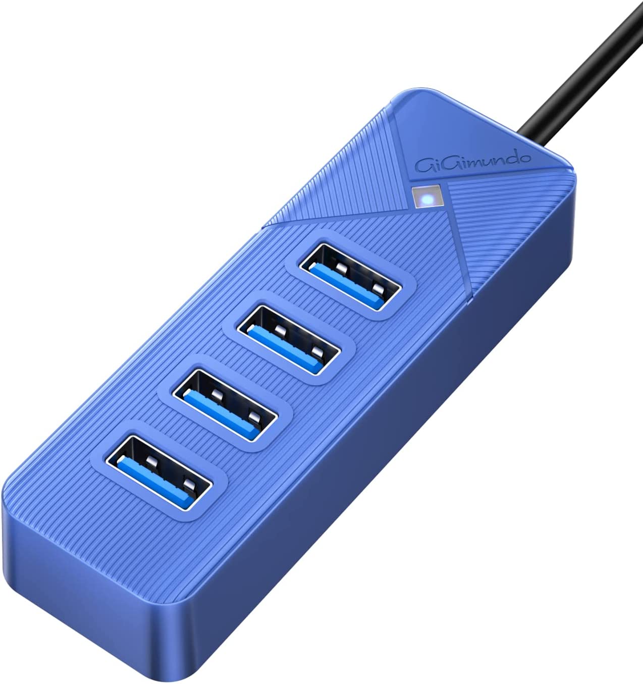 GiGimundo 4-Port USB Hub 3.0 for Laptop, 5Gbps USB Multiport Adapter